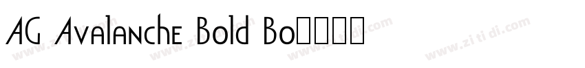 AG Avalanche Bold Bo字体转换
